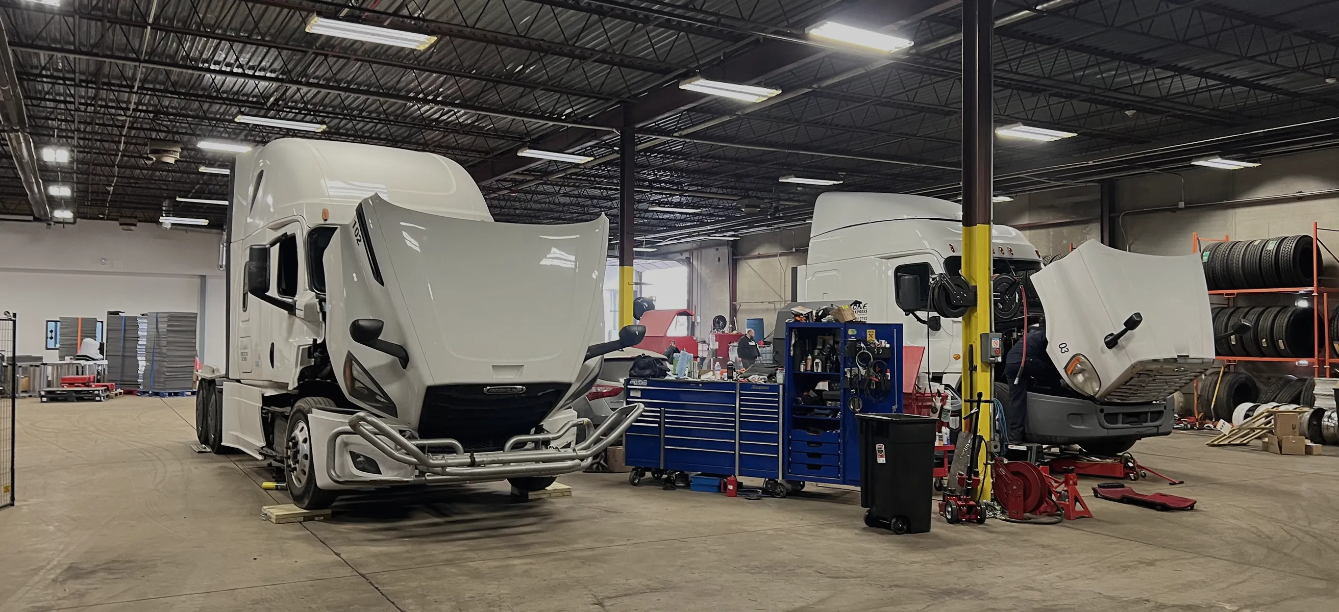 Photo of the Alpha Service truck repair shop